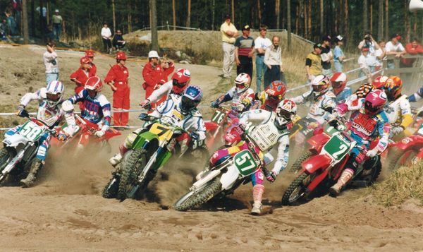 I-erän startti Rauma SM 250cc 1993